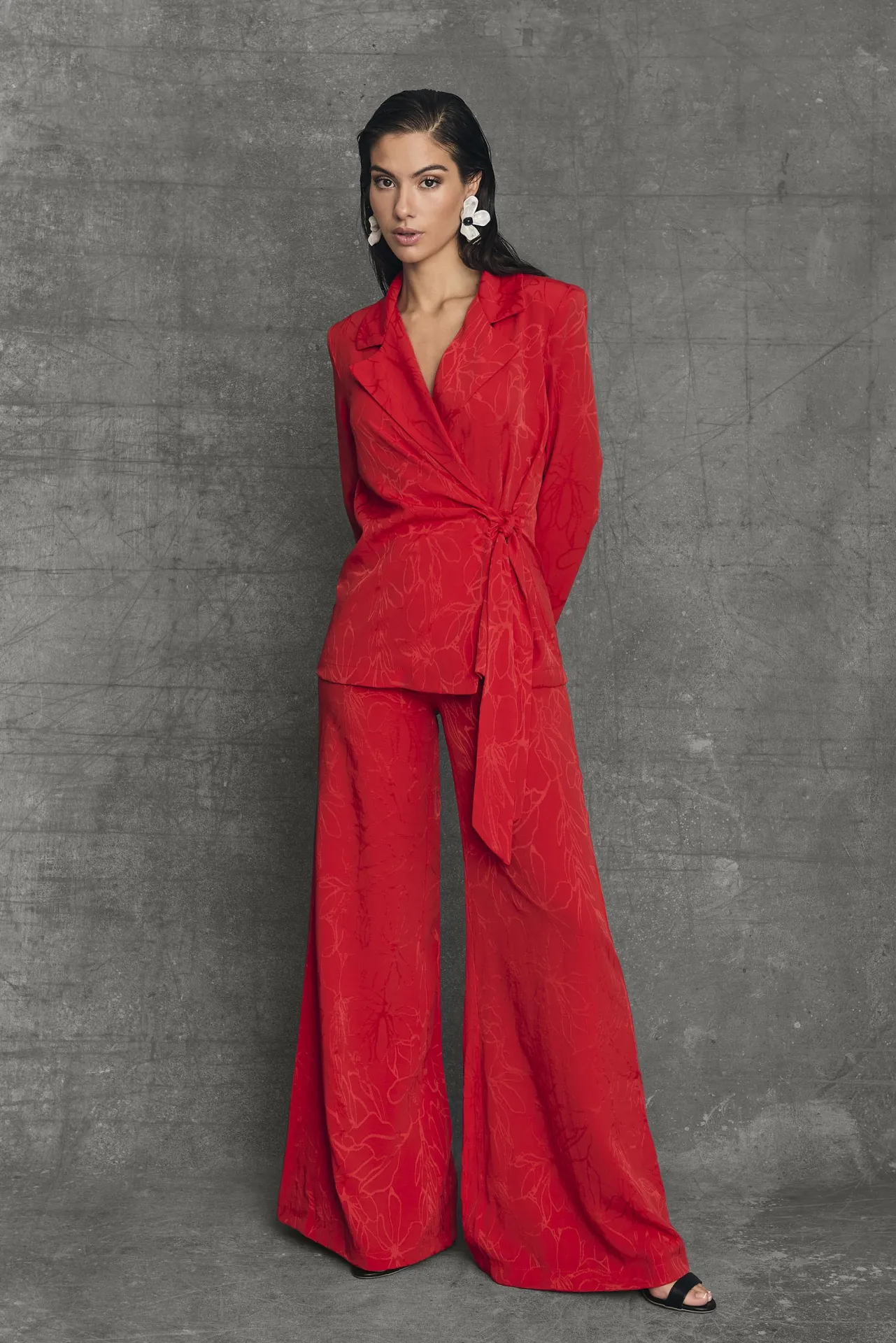 Shop Blazer Fluide Brighton Rouge Remise Des Diplômes|Communions Ou Baptêmes