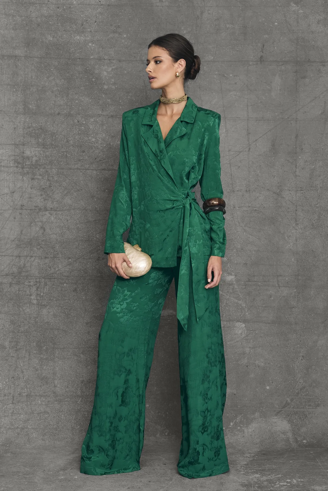 Flash Sale Blazer Fluide Brighton Verte Remise Des Diplômes|Communions Ou Baptêmes