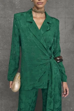 Flash Sale Blazer Fluide Brighton Verte Remise Des Diplômes|Communions Ou Baptêmes