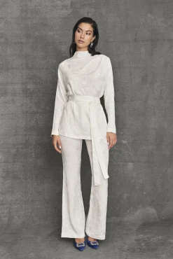 Store Blouse Chelsea Blanche Remise Des Diplômes|Communions Ou Baptêmes