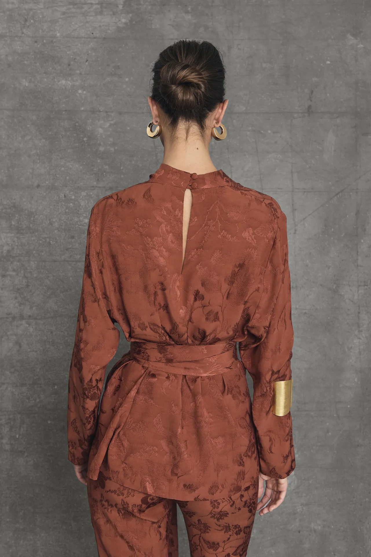 Shop Blouse Chelsea Terracotta Remise Des Diplômes|Communions Ou Baptêmes