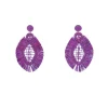 Fashion Boucle d'oreille violette Palma Manizales Bijoux