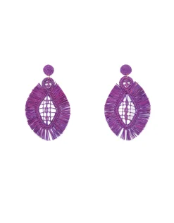 Fashion Boucle d'oreille violette Palma Manizales Bijoux