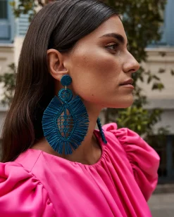 Fashion Boucle d'oreille violette Palma Manizales Bijoux