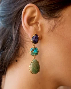 Online Boucles d'oreilles bleues Catalina Bijoux