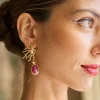Best Sale Boucles d'oreilles Bougainvillier Corail Bijoux
