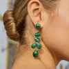 Outlet Boucles d'oreilles Coria vertes Bijoux