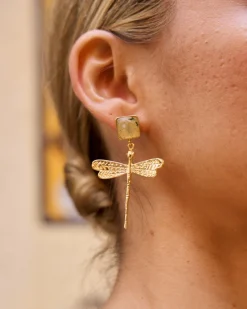 Best Boucles d'oreilles libellule verte Bijoux
