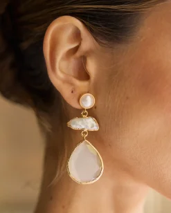 Outlet Boucles d'oreilles Serpent Blanc Bijoux|MariÉe