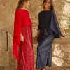 Flash Sale Cape de gala rouge Plus D'accessoires|Capes Et Châles