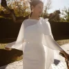 Cheap Cape Gala blanche Communions Ou Baptêmes|Mariée