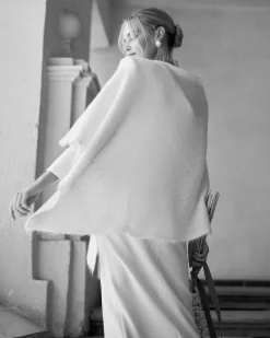Cheap Cape Mohair Blanche Communions Ou Baptêmes|MariÉe