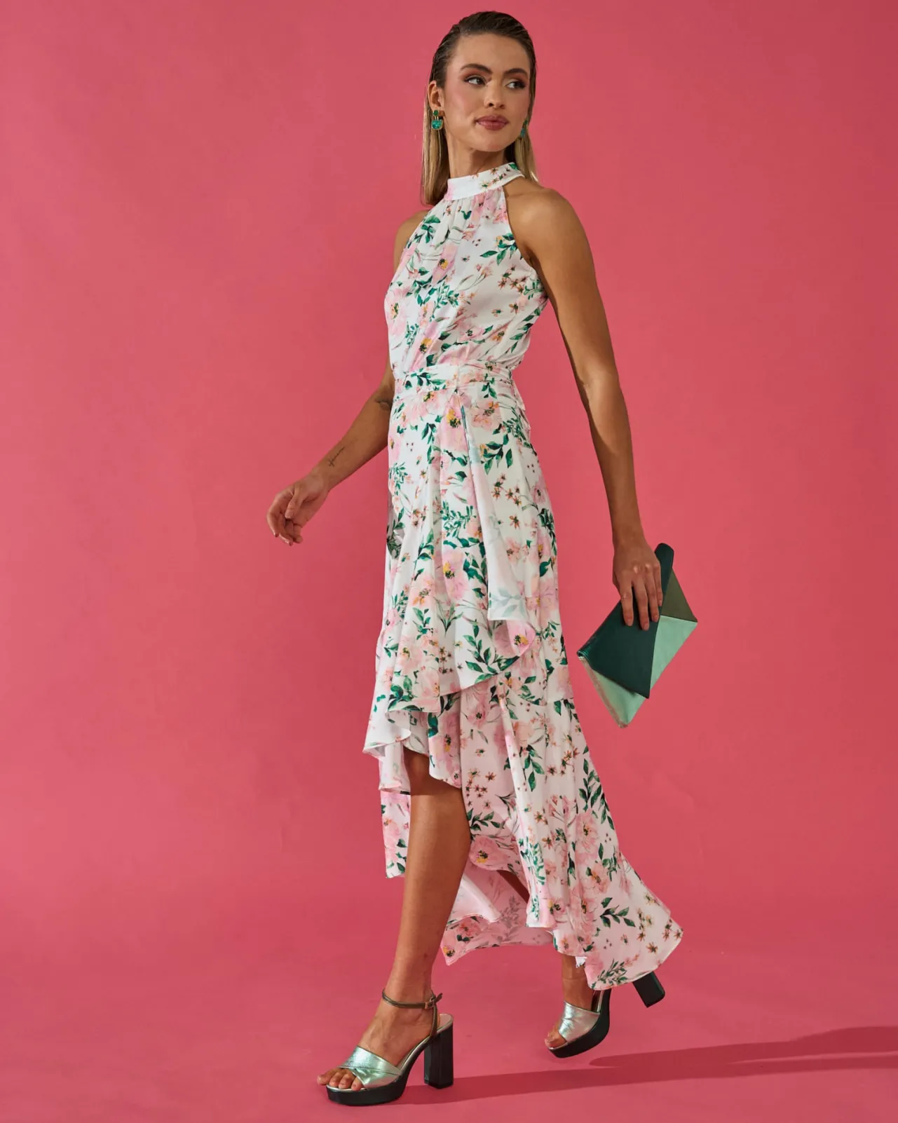 Hot Chemisier Elsa Imprimé Fleuri Blanc Outlet|Tops Et Chemises