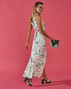 Hot Chemisier Elsa Imprimé Fleuri Blanc Outlet|Tops Et Chemises
