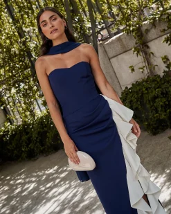 Cheap Châle Gala Bleu Marine Plus D'accessoires|Capes Et Châles