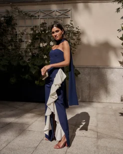 Cheap Châle Gala Bleu Marine Plus D'accessoires|Capes Et Châles