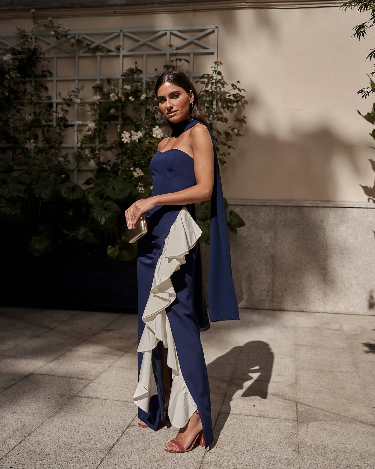 Cheap Châle Gala Bleu Marine Plus D'accessoires|Capes Et Châles
