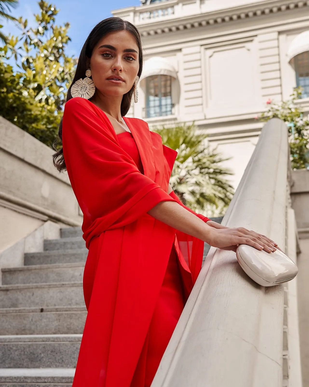 Cheap Châle Gala Rouge Plus D'accessoires|Capes Et Châles