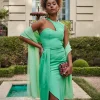 Cheap Châle Gala Vert Outlet|Plus D'accessoires