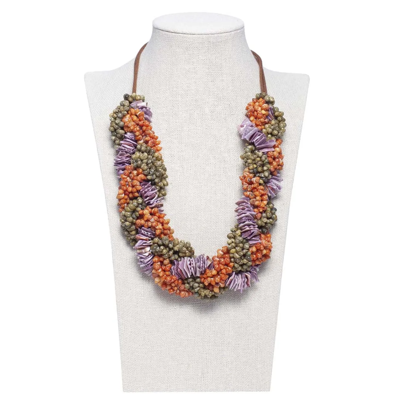 Discount Collier Bigaro Violet Court Bijoux