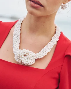 Online Collier Lancé Blanc Court Bijoux|MariÉe