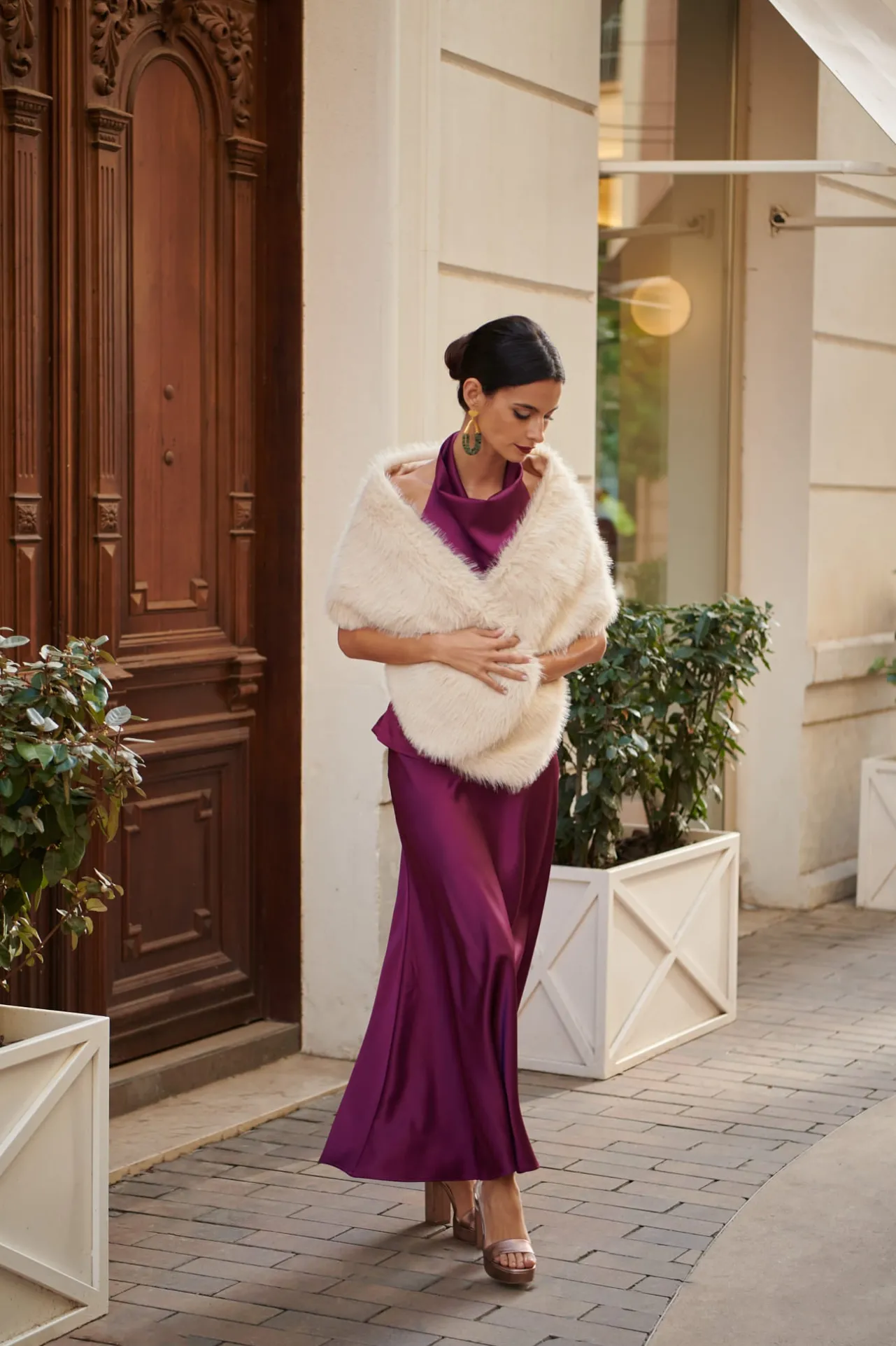 Flash Sale Jupe Amaretto Berenjena Remise Des Diplômes|Communions Ou Baptêmes