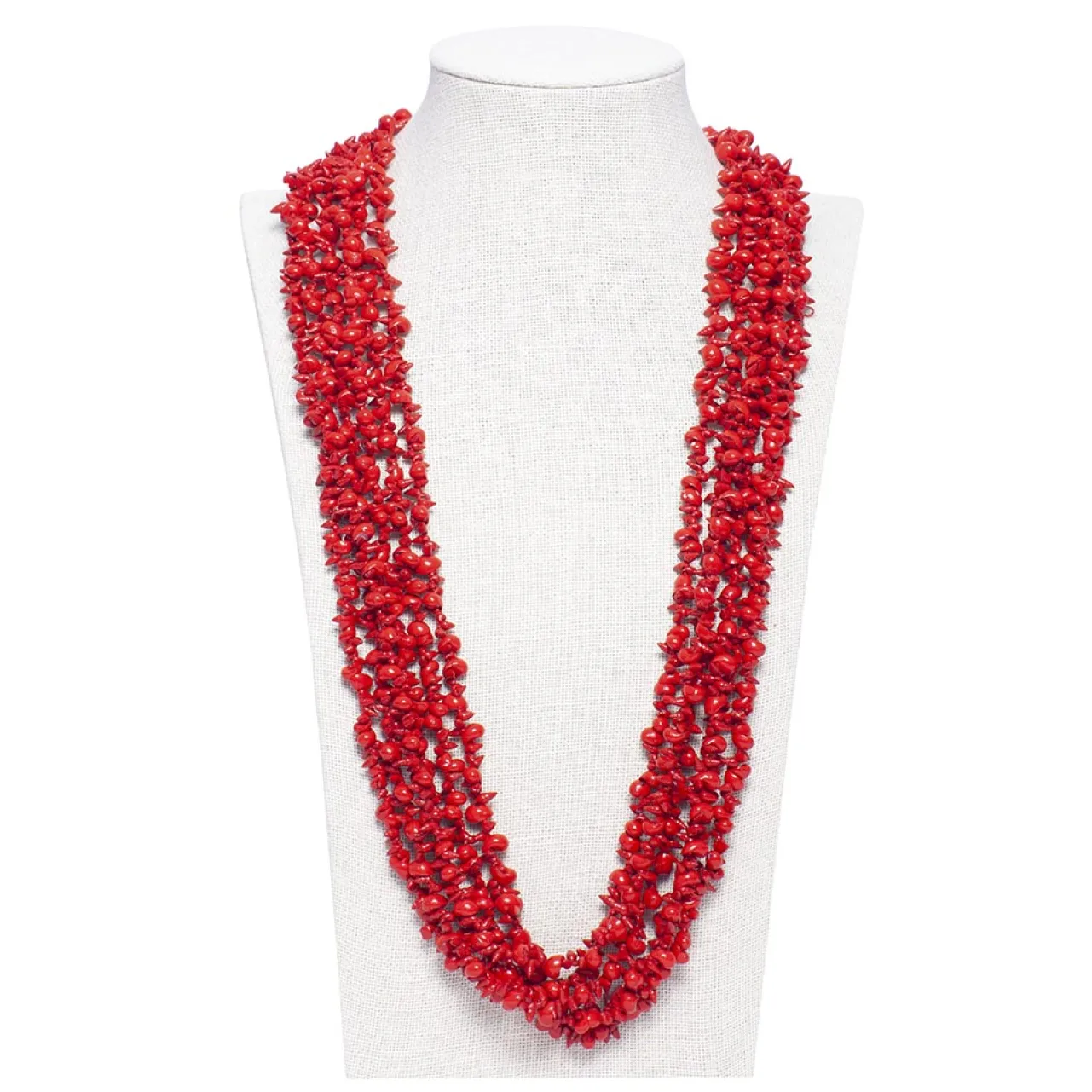 Clearance Long Collier Vermello Rouge Bijoux