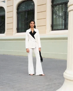 Store Pantalon blanc Serena Outlet|Pantalons Et Jupes