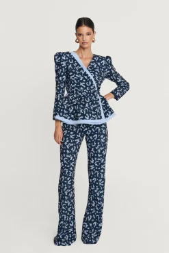 Sale Pantalon Bristol imprimé floral bleu Remise Des Diplômes|Communions Ou Baptêmes