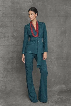 Best Sale Pantalon flare Chelsea Bleu Pétrole Remise Des Diplômes|Communions Ou Baptêmes