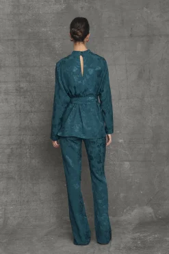 Best Sale Pantalon flare Chelsea Bleu Pétrole Remise Des Diplômes|Communions Ou Baptêmes