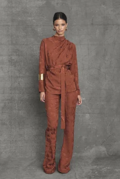 Sale Pantalon flare Chelsea Terracotta Remise Des Diplômes|Communions Ou Baptêmes