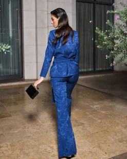 Hot Pantalon Kate Bleu Remise Des Diplômes|Invité Mariage