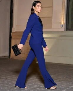 New Pantalon Serena Bleu Marine Outlet|Pantalons Et Jupes