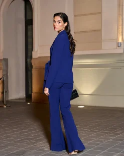 New Pantalon Serena Bleu Marine Outlet|Pantalons Et Jupes