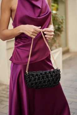 Cheap Pochette Bliss Noire Soirée|Sacs à Main