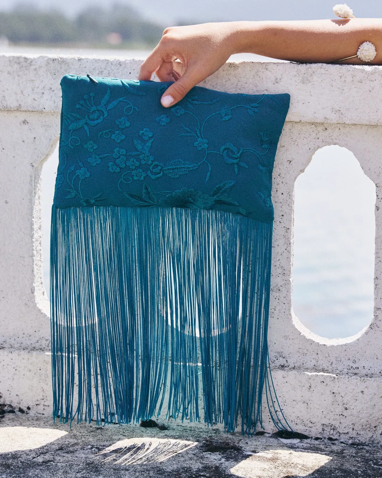 Best Sale Pochette Xulia turquoise Remise Des Diplômes|Sacs à Main