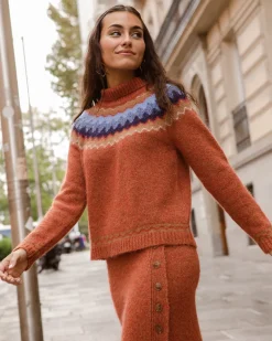 Best Sale Pull maille orange Annecy Outlet|Prêt-à-Porter