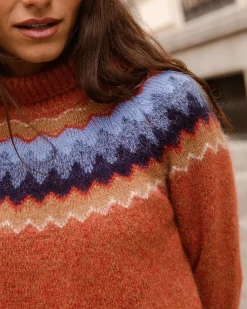 Best Sale Pull maille orange Annecy Outlet|Prêt-à-Porter