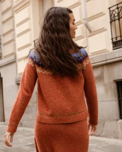 Best Sale Pull maille orange Annecy Outlet|Prêt-à-Porter
