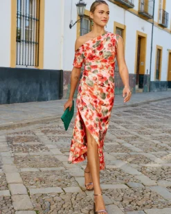 Discount Robe à imprimé floral Lucia Outlet|Invité Mariage