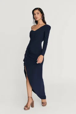 Clearance Robe Asymétrique Amara Marine Remise Des Diplômes|Invité Mariage