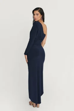 Clearance Robe Asymétrique Amara Marine Remise Des Diplômes|Invité Mariage