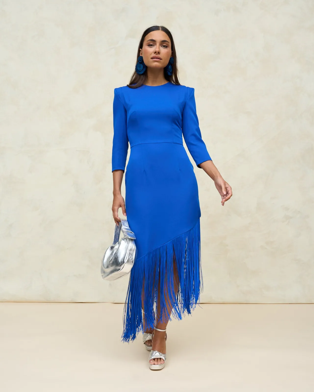 Clearance Robe Asymétrique Antonia Bleu Électrique Remise Des Diplômes|Communions Ou Baptêmes