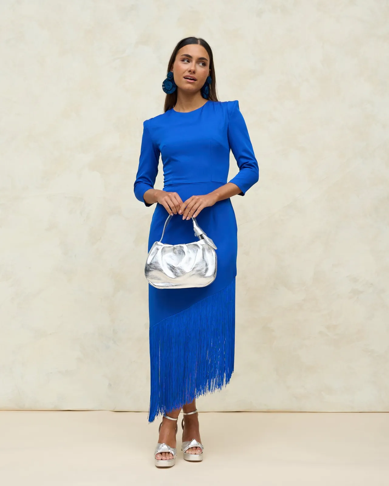 Clearance Robe Asymétrique Antonia Bleu Électrique Remise Des Diplômes|Communions Ou Baptêmes