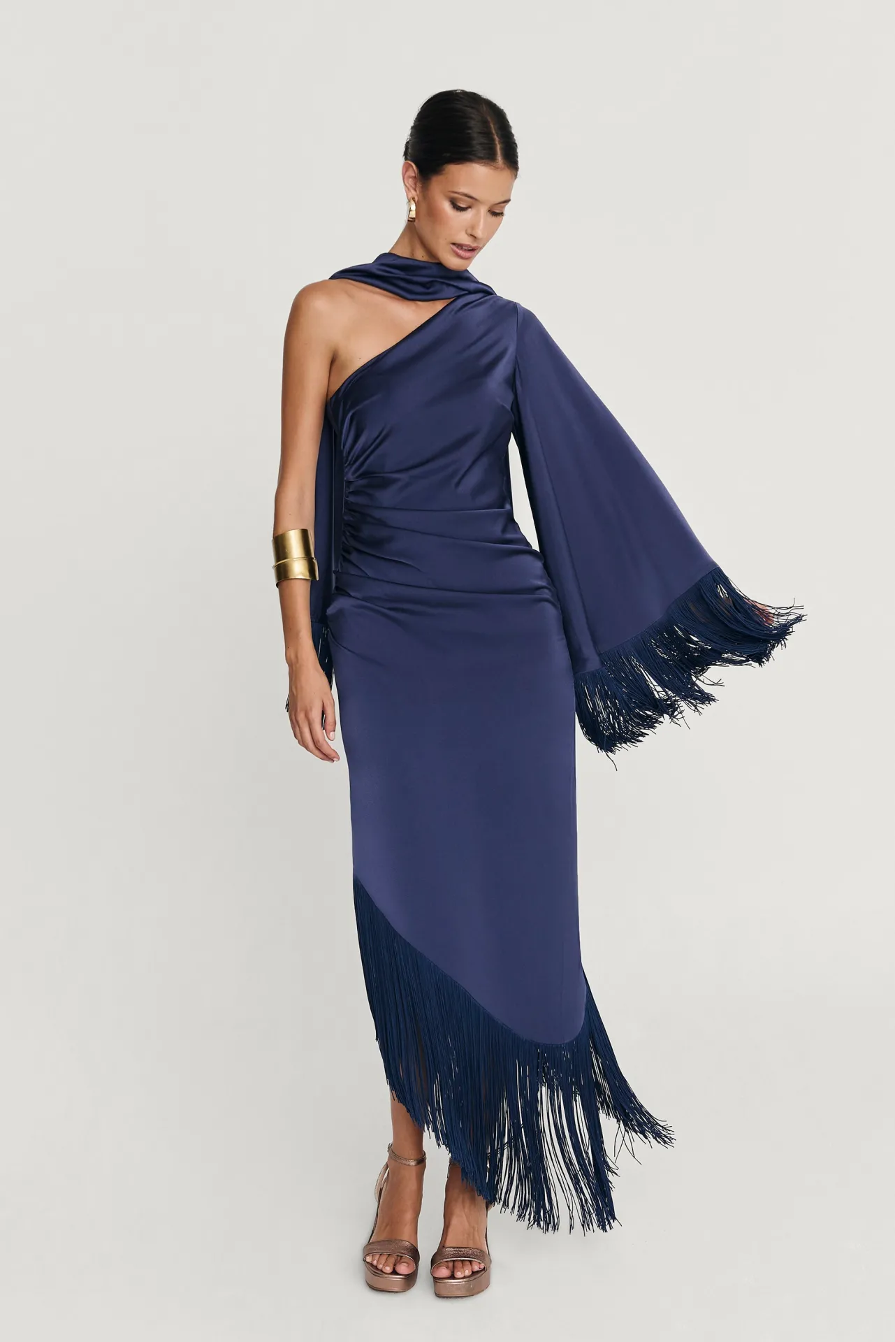 Store Robe Asymétrique Kenia Marine Remise Des Diplômes|Invité Mariage