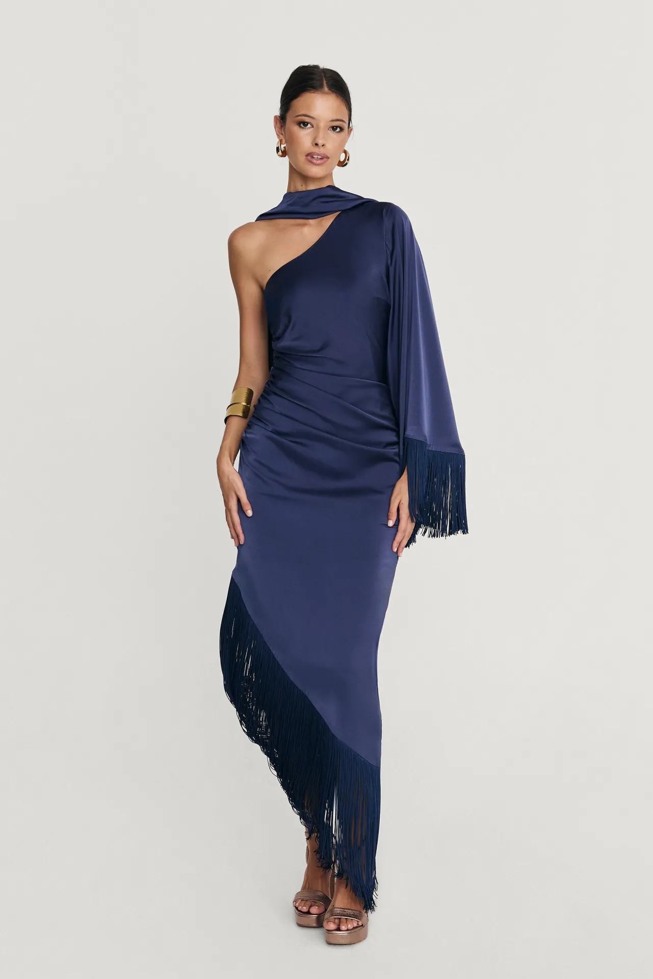 Store Robe Asymétrique Kenia Marine Remise Des Diplômes|Invité Mariage