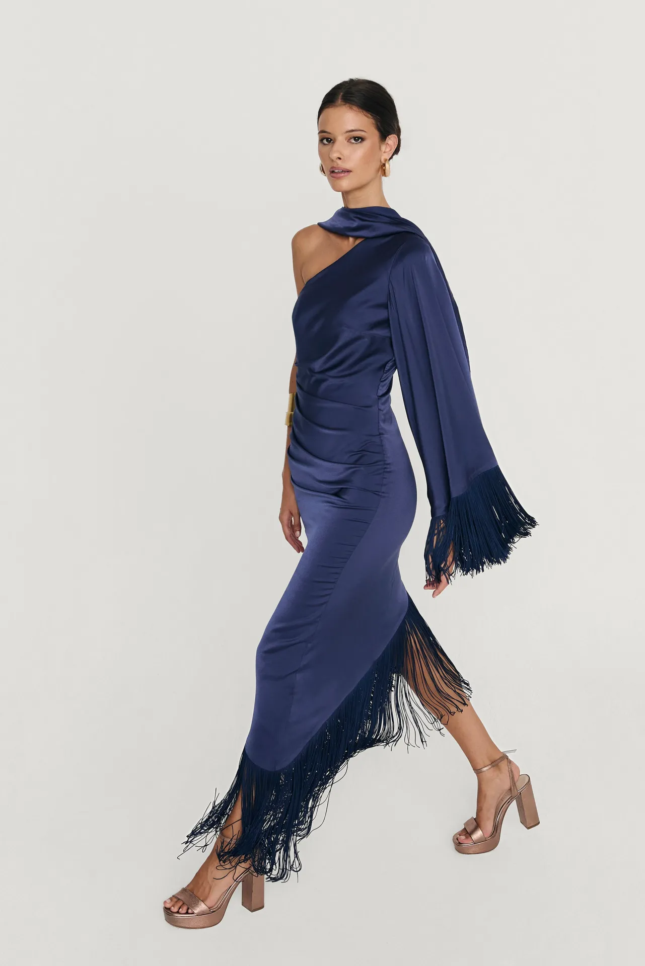 Store Robe Asymétrique Kenia Marine Remise Des Diplômes|Invité Mariage