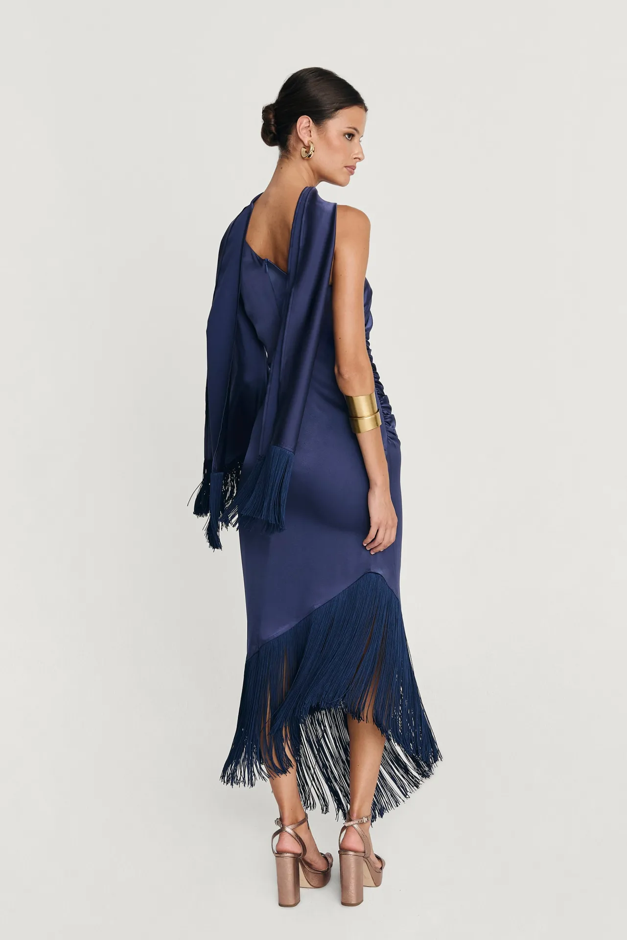 Store Robe Asymétrique Kenia Marine Remise Des Diplômes|Invité Mariage