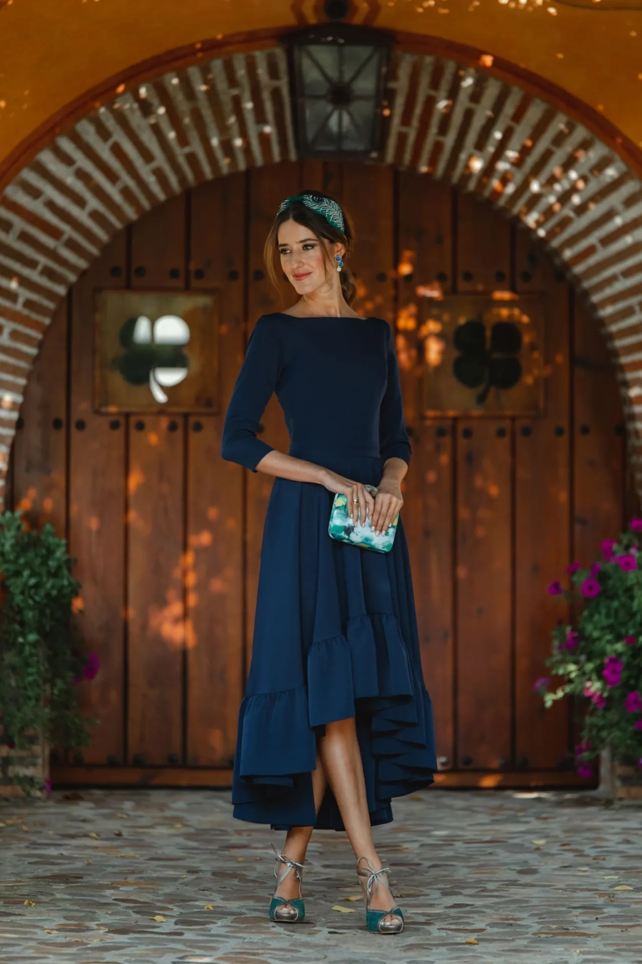 Online Robe Asymétrique Paris Bleu Marine Remise Des Diplômes|Communions Ou Baptêmes